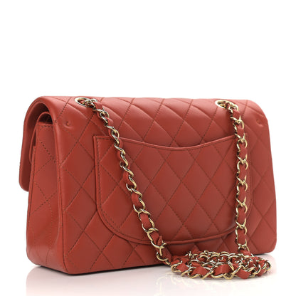 Chanel Lambskin Quilted Small Double Flap Brown 2 of 10