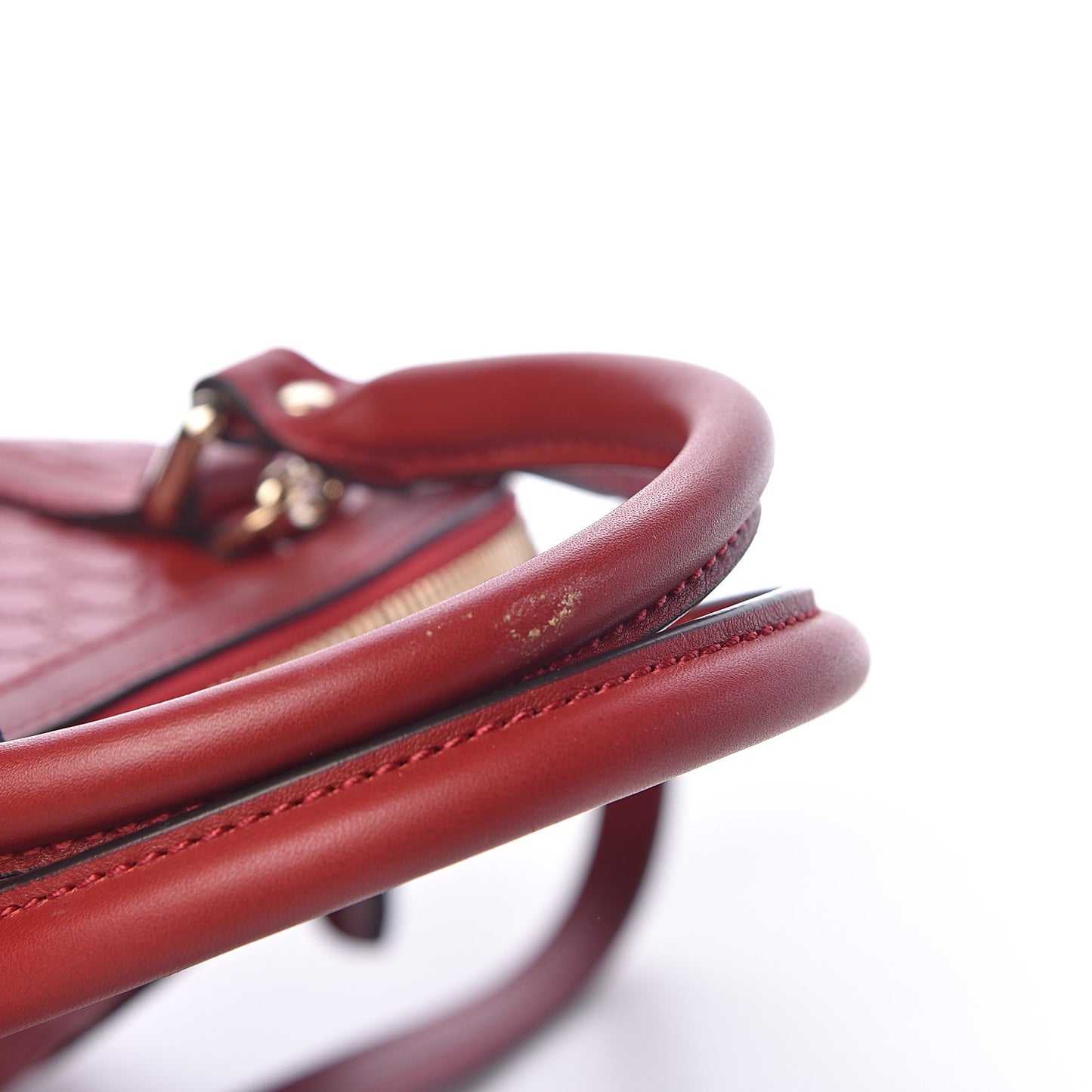 Soft Microguccissima Mini Dome Bag Rosso