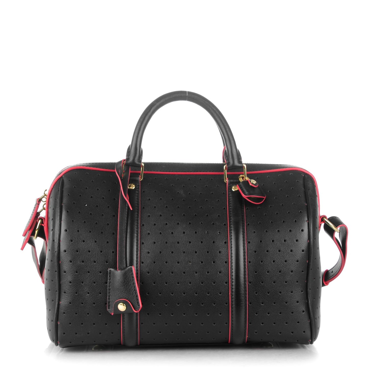 Veau Soie Calfskin Perforated SC Bag PM Black