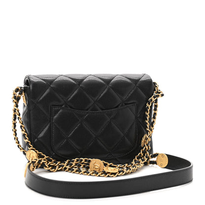 Chanel Caviar Quilted Small Twist Your Buttons Flap Black 3 of 11