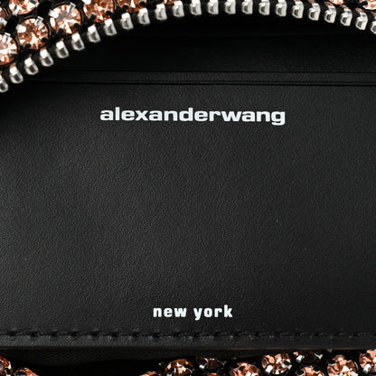 Alexander Wang Mesh Crystal Rhinestone Mini Heiress Pouch Faded Neon Orange 6 of 8