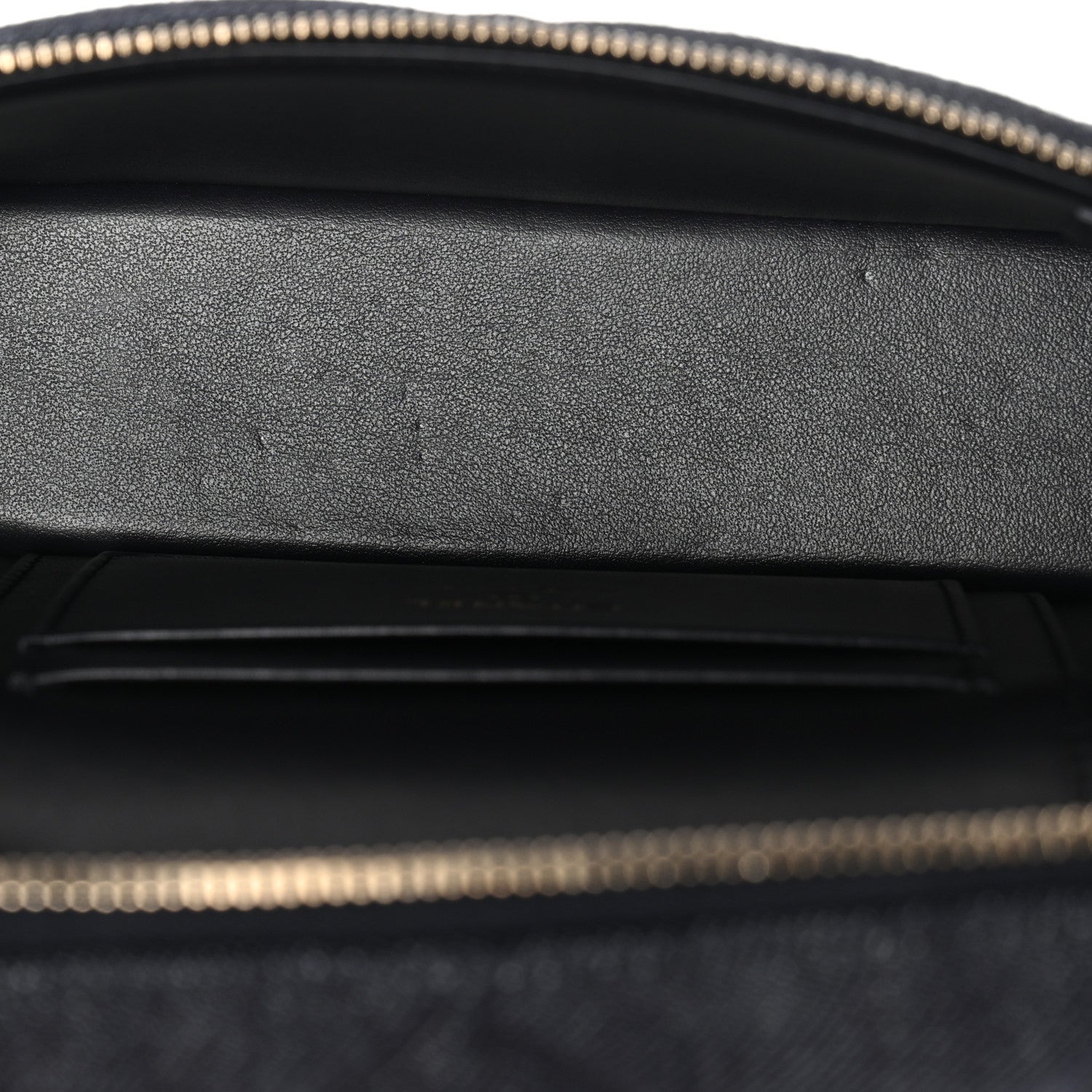 Chanel Denim Quilted Top Handle Slim Vanity Case With Chain Dark Blue 5 of 10