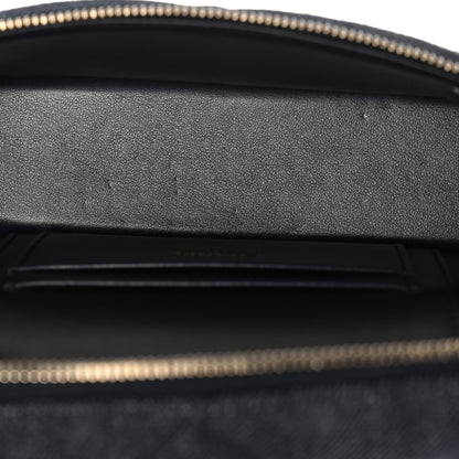 Chanel Denim Quilted Top Handle Slim Vanity Case With Chain Dark Blue 5 of 10