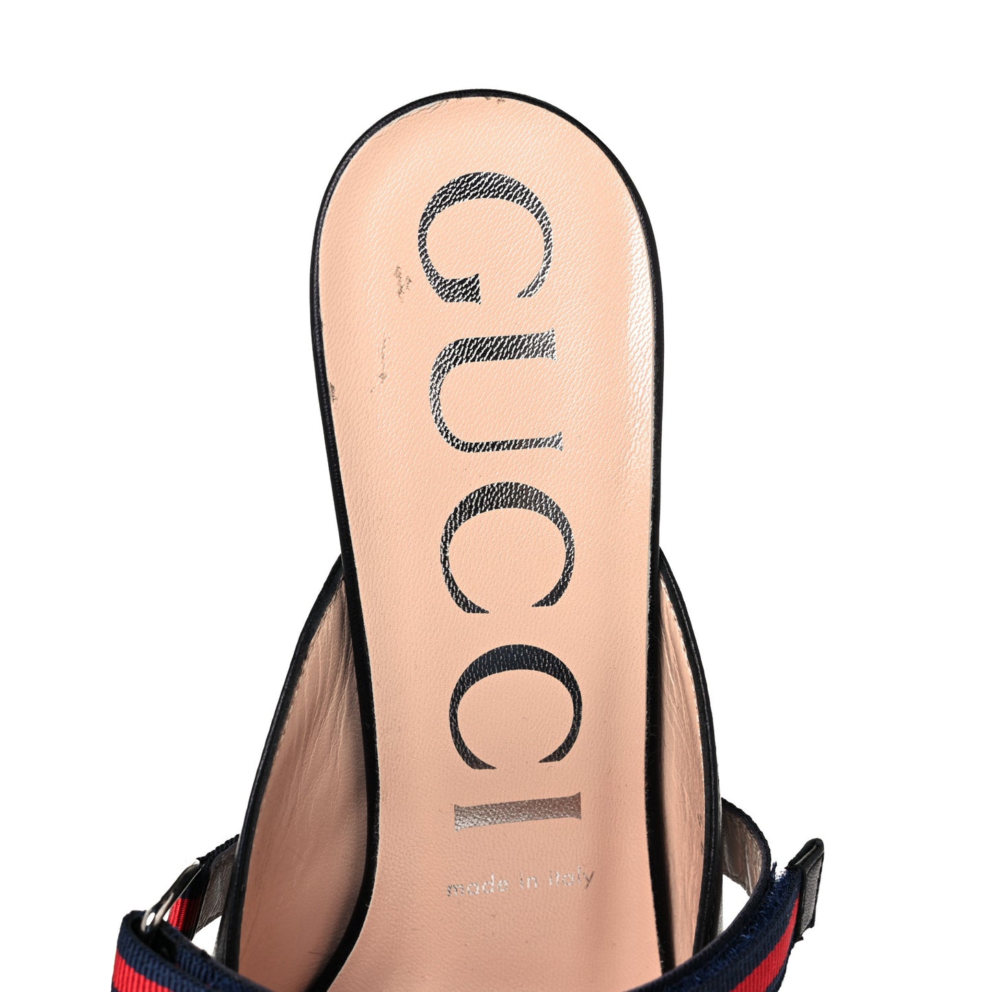 Malaga Kid Sylvie Web Cross Strap Mid-Heel Slides 39 Black