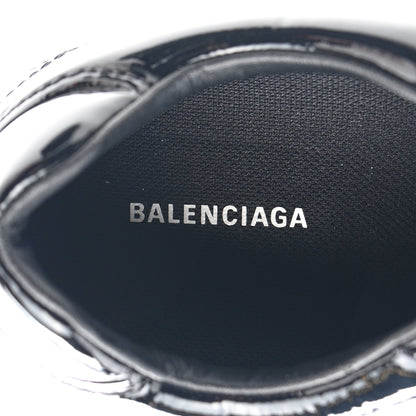Balenciaga Patent Polyurethane Womens Zen Sneakers 39 Black 7 of 10
