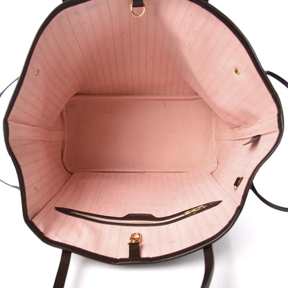 Louis Vuitton Damier Ebene Neo Neverfull MM Rose Ballerine 4 of 9