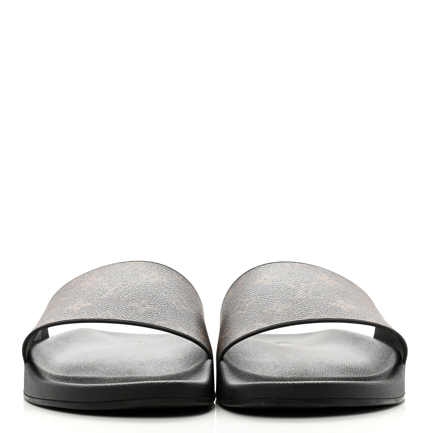 Louis Vuitton Rubber Monogram Mens Waterfront Mules 11 Macassar 3 of 9