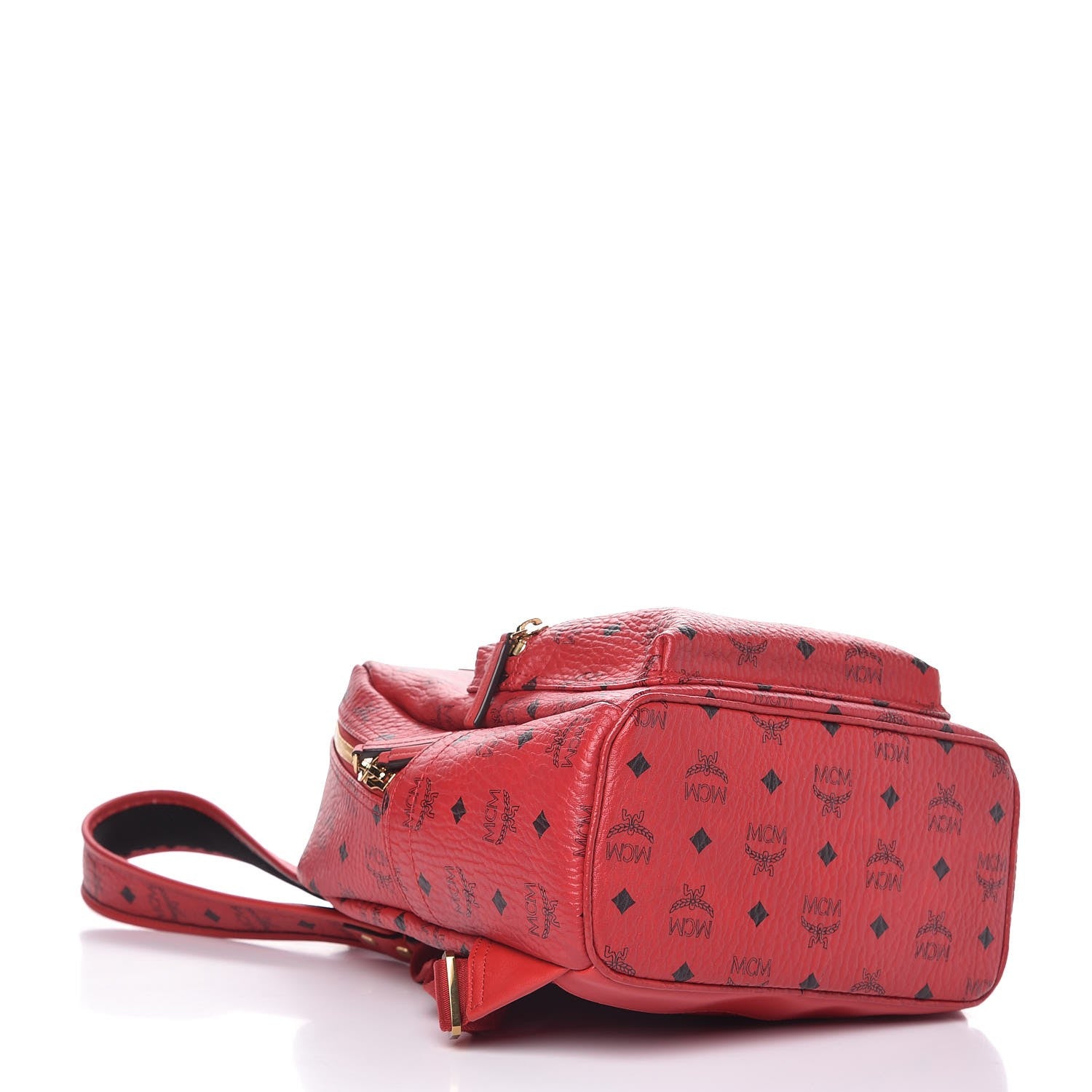 MCM Visetos Small Stark Backpack Red 4 of 6