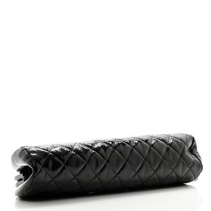 Chanel Distressed Patent Quilted Timeless Black 4 of 8