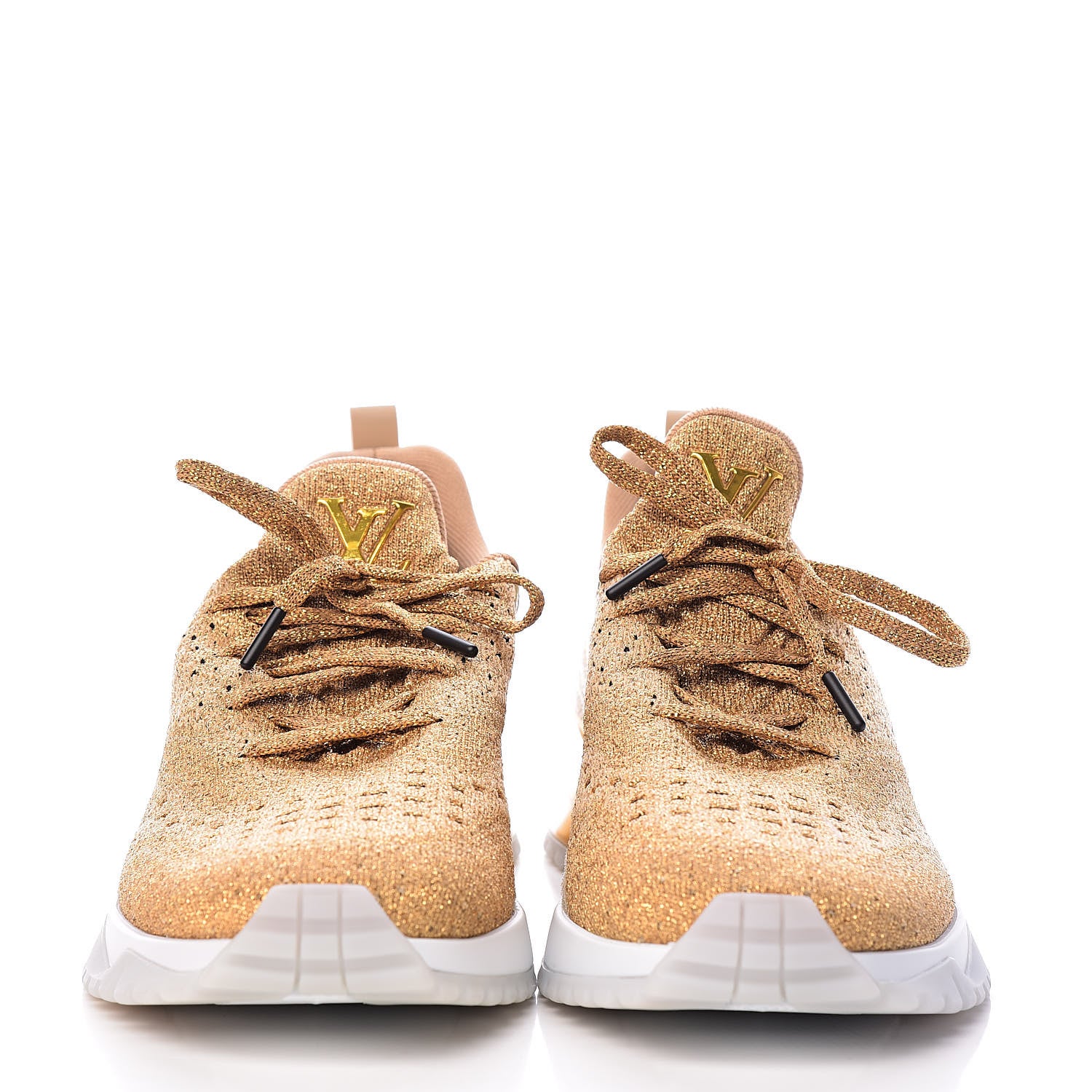 Louis Vuitton Technical Knit V.N.R Sneakers 9.5 Gold 2 of 11