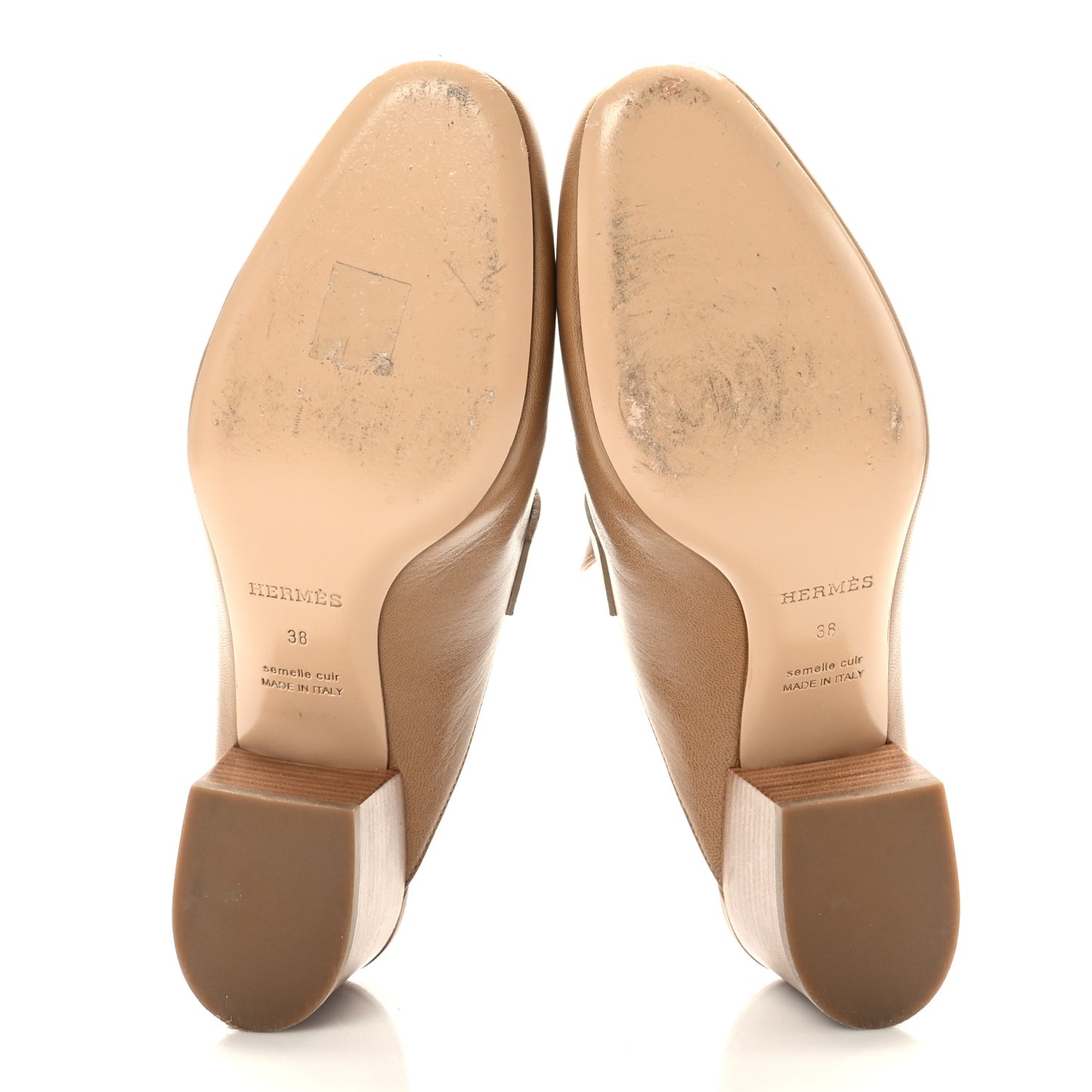 Goatskin Paradis Mules 38 Taupe