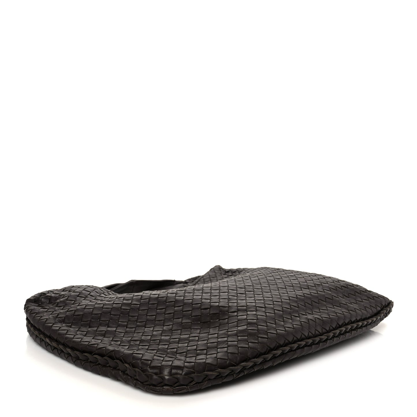 Nappa Intrecciato Medium Veneta Hobo Ebano