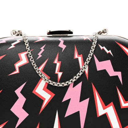 Prada X UNIVERSAL STUDIOS Nappa Thunder Frankenstein Clutch With Chain Lacca 7 of 9