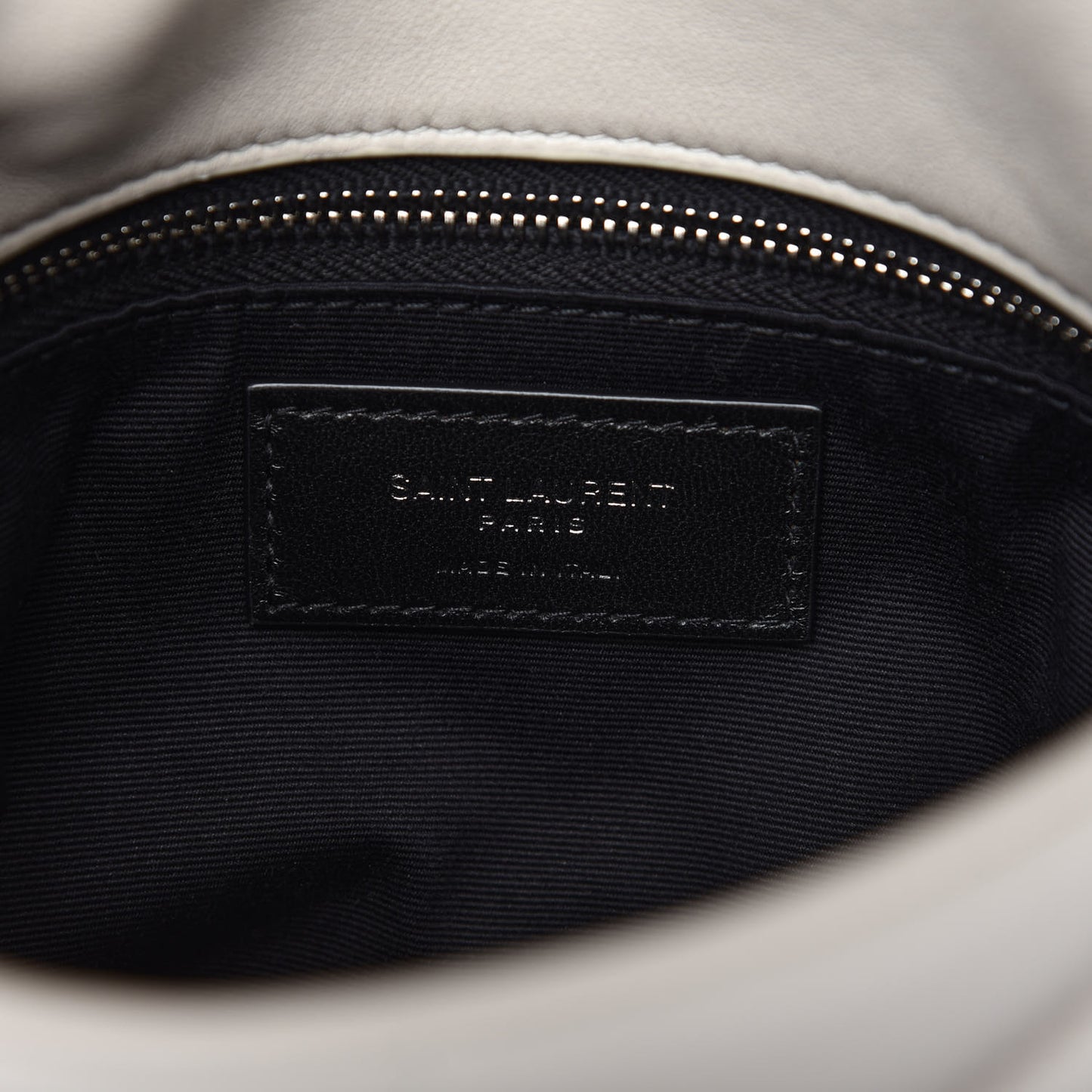 Lambskin Quilted Toy Loulou Puffer Monogram Chain Satchel Crema Soft
