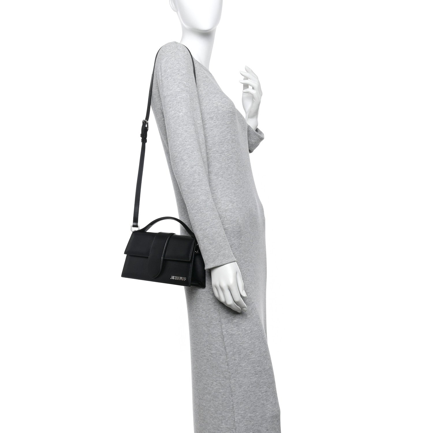 Jacquemus Smooth Calfskin Le Grand Bambino Black 2 of 11