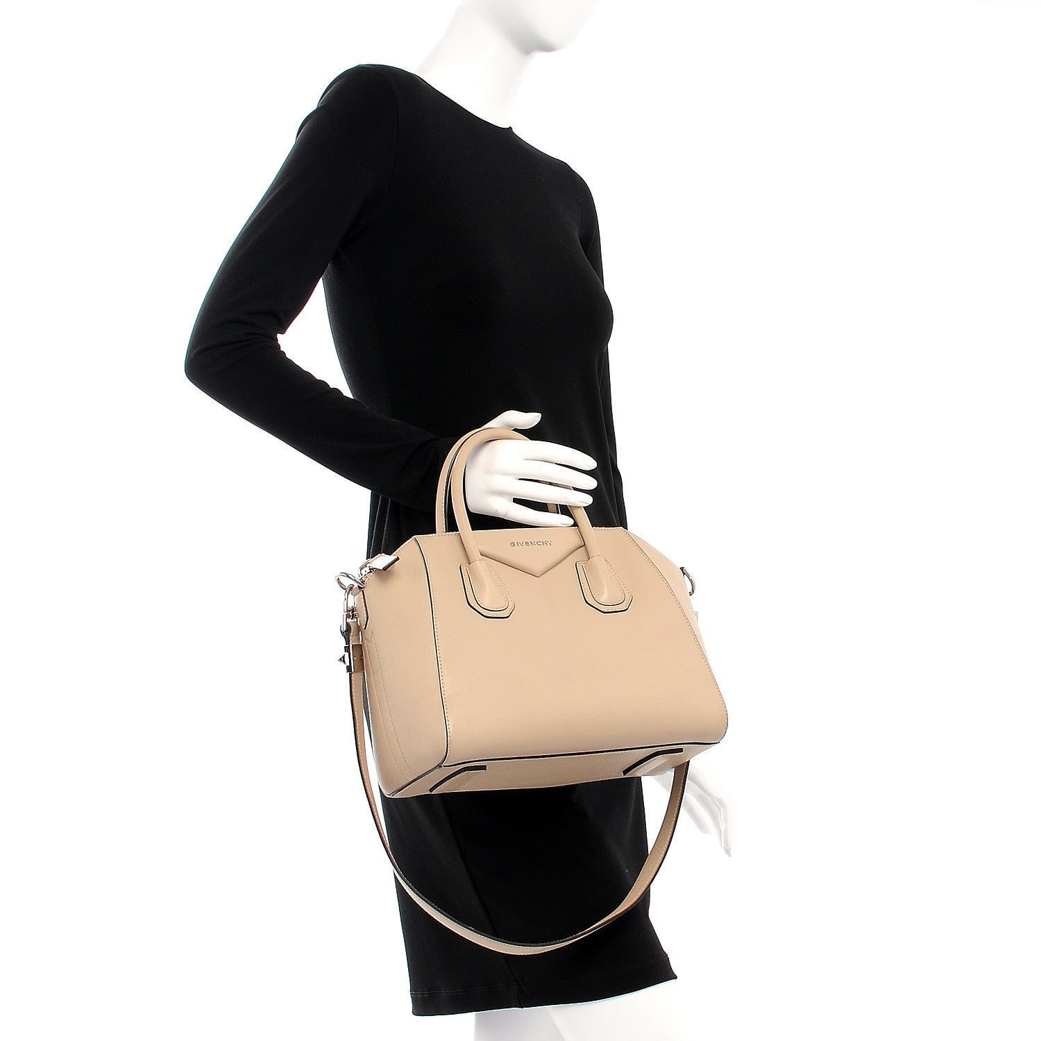 Givenchy Sugar Goatskin Small Antigona Beige Buff 3 of 11