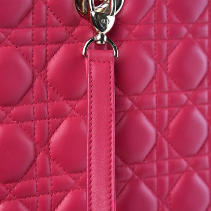 Christian Dior Lambskin Cannage Large Lady Dior Fuchsia 11 of 11