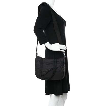 Christian Dior HOMME Nylon Saddle Messenger Bag Black 2 of 11