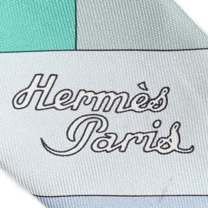 Hermes Silk Cliquetis Twilly Ciel White Menthol 3 of 7
