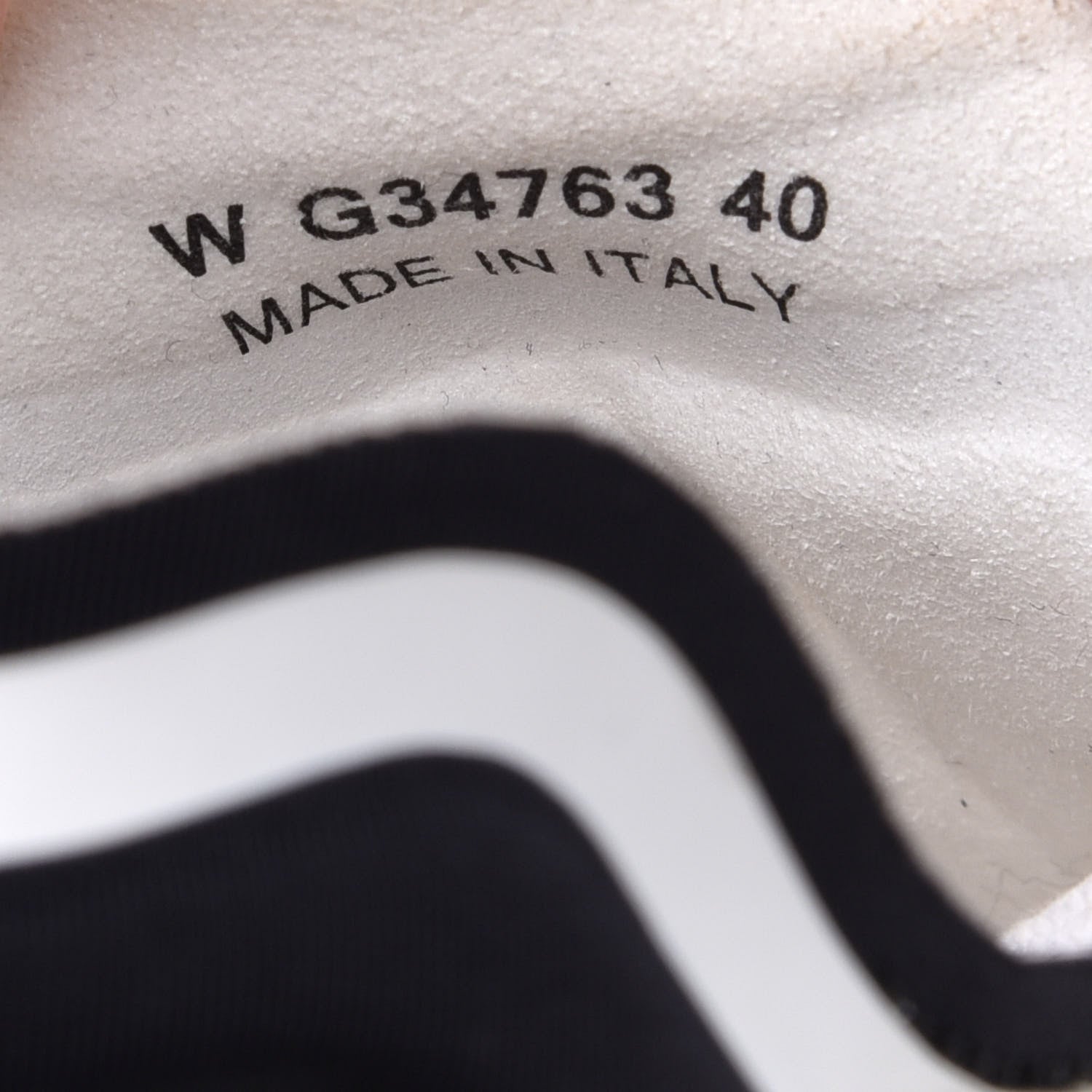 Chanel Lycra Womens CC Sneakers 40 Black White 7 of 11