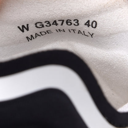 Chanel Lycra Womens CC Sneakers 40 Black White 7 of 11