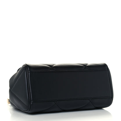 Dolce & Gabbana Calfskin Quilted Small Miss Sicily Satchel Black 4 of 10