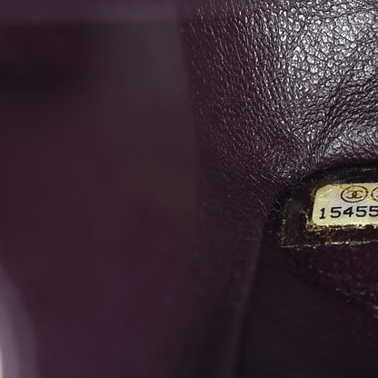 Chanel Lambskin Quilted Jumbo Double Flap Purple 7 of 7