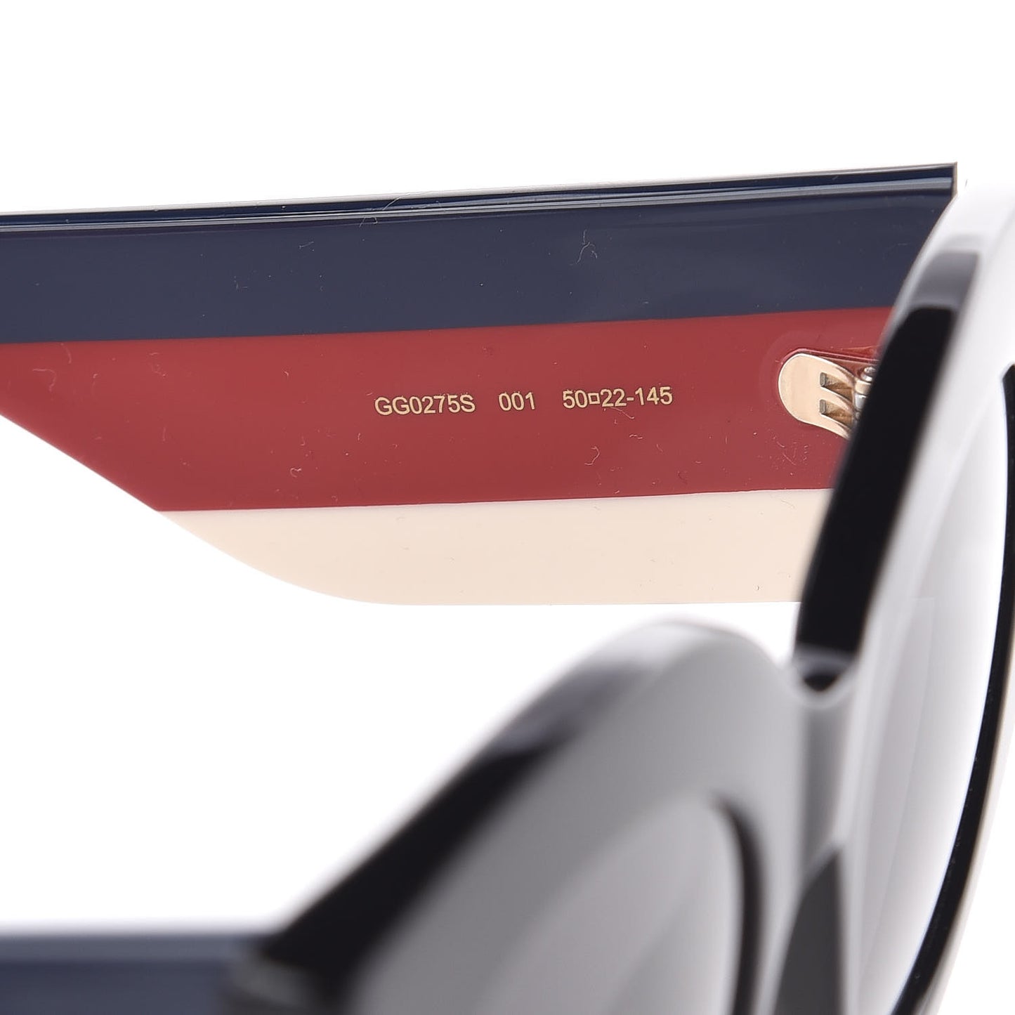 Acetate Oversized Rectangle Frame Web Sunglasses GG 0275/S Black