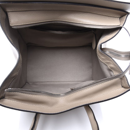 Celine Drummed Calfskin Mini Luggage Dune 4 of 11