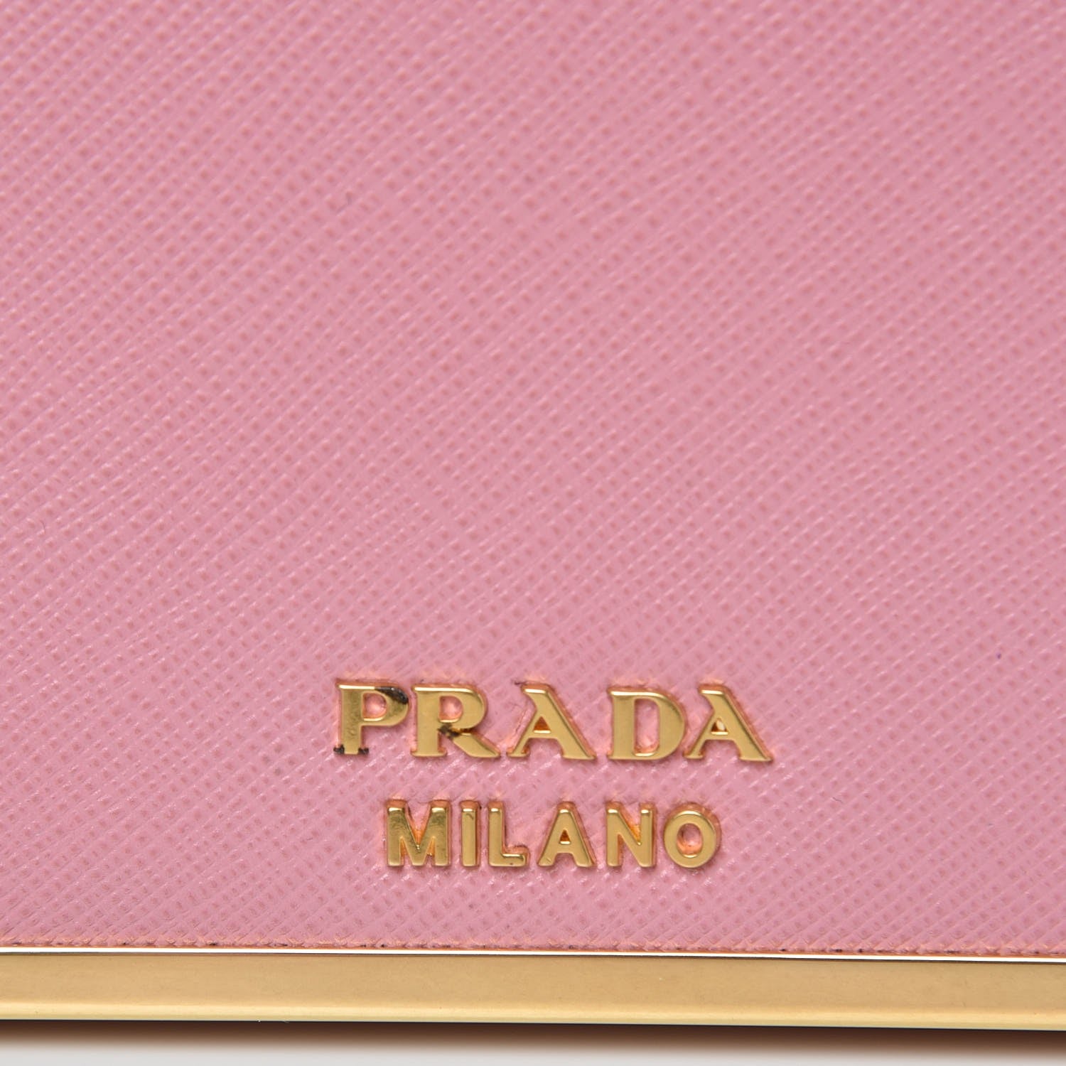Prada Saffiano Cahier Chain Wallet Petalo 8 of 9