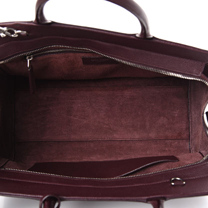 Saint Laurent Grained Calfskin Small Cabas Rive Gauche Amaranto 4 of 18