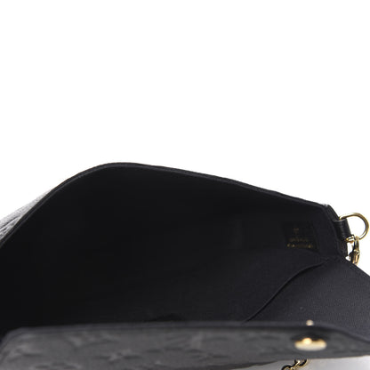 Louis Vuitton Empreinte Pochette Felicie Chain Wallet Black 5 of 13