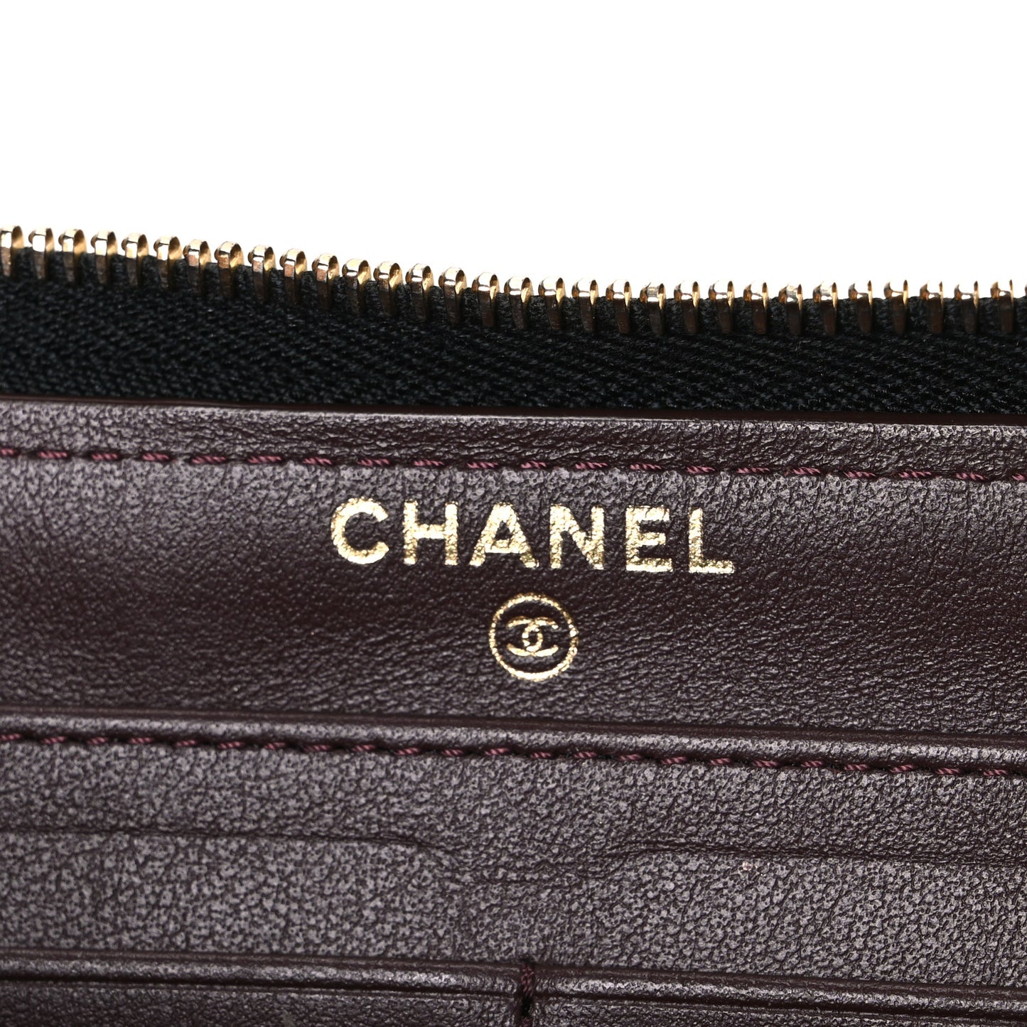 Caviar Quilted Large Gusset Zip Around Wallet Black