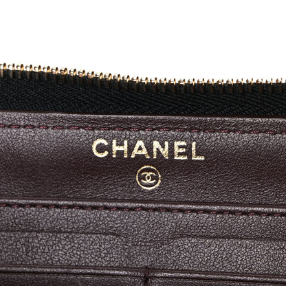 Chanel Caviar Quilted Large Gusset Zip Around Wallet Black 6 of 8
