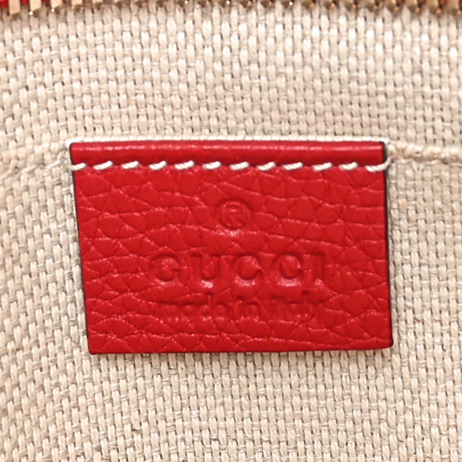 Gucci Pebbled Calfskin Small Soho Disco Bag Tabasco Red 6 of 10