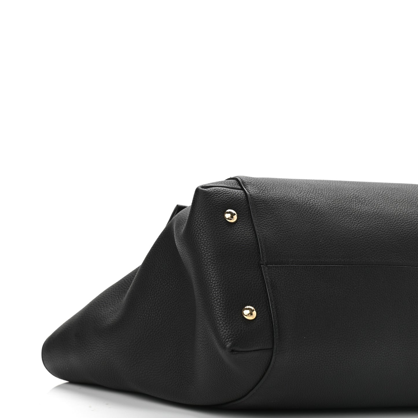 Grained Calfskin Bitter Pocket Tote Black