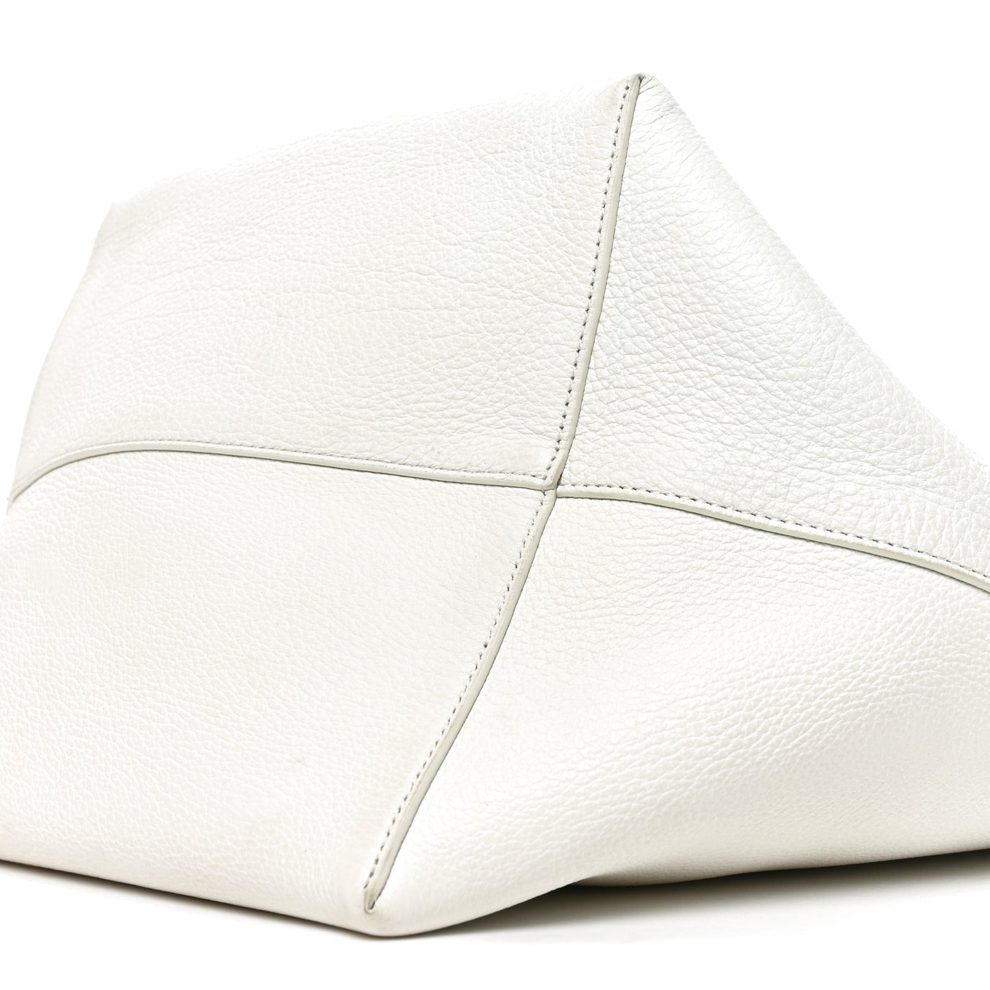 Grained Calfskin Large N/S Park Tote Ivory