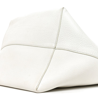 The Row Grained Calfskin Large N/S Park Tote Ivory 9 of 10