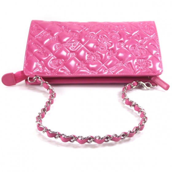 Patent Lucky Symbols Handbag