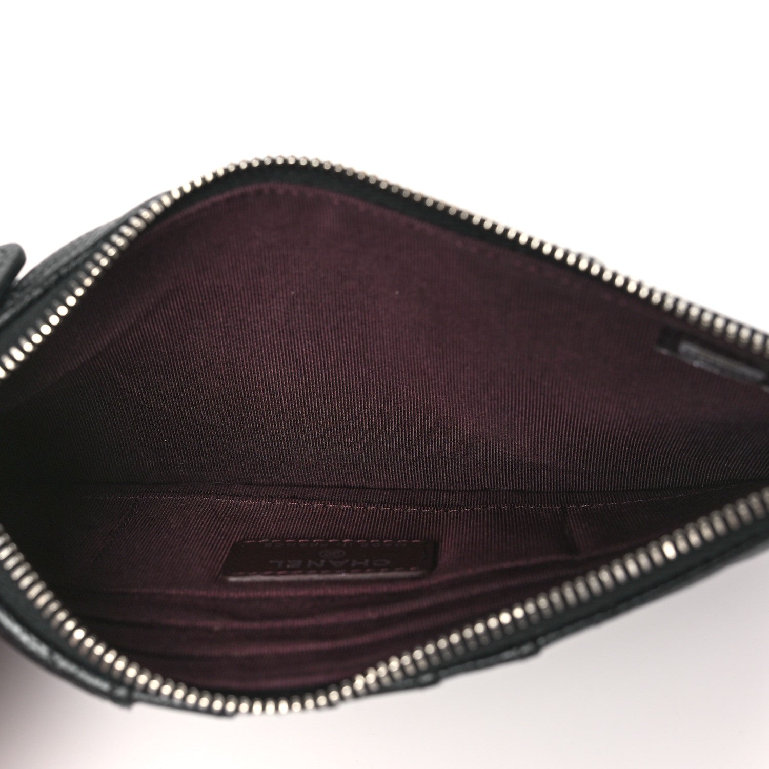 Chanel Caviar Quilted Classic Flat Wallet Pouch Black 5 of 8