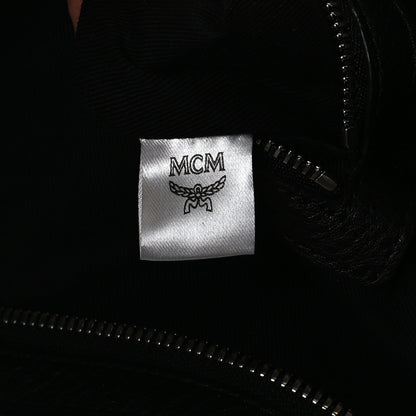 MCM Grained Calfskin Large Klara Hobo Black 6 of 13