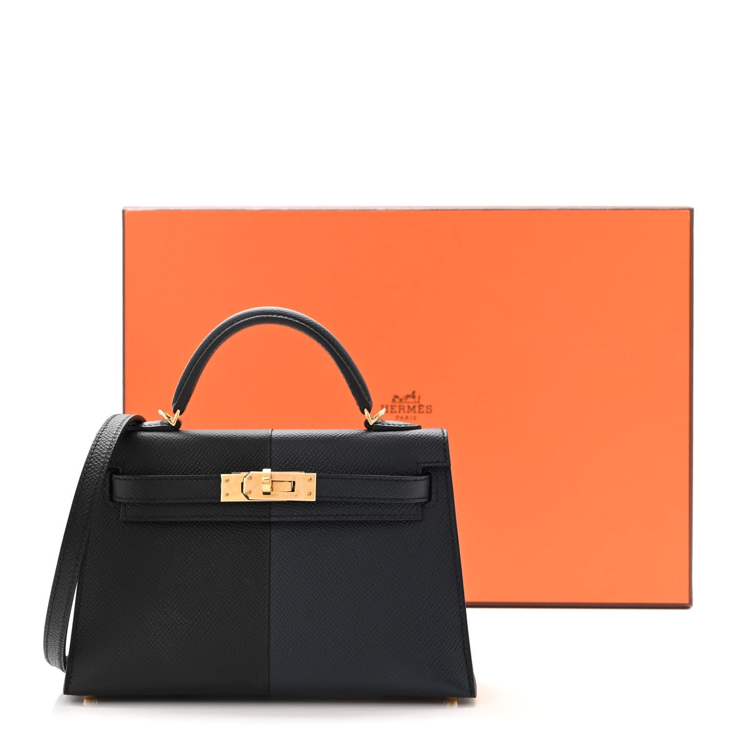 Hermes Epsom Casaque Mini Kelly Sellier 20 Black Bleu Indigo Rouge Grenat 11 of 11