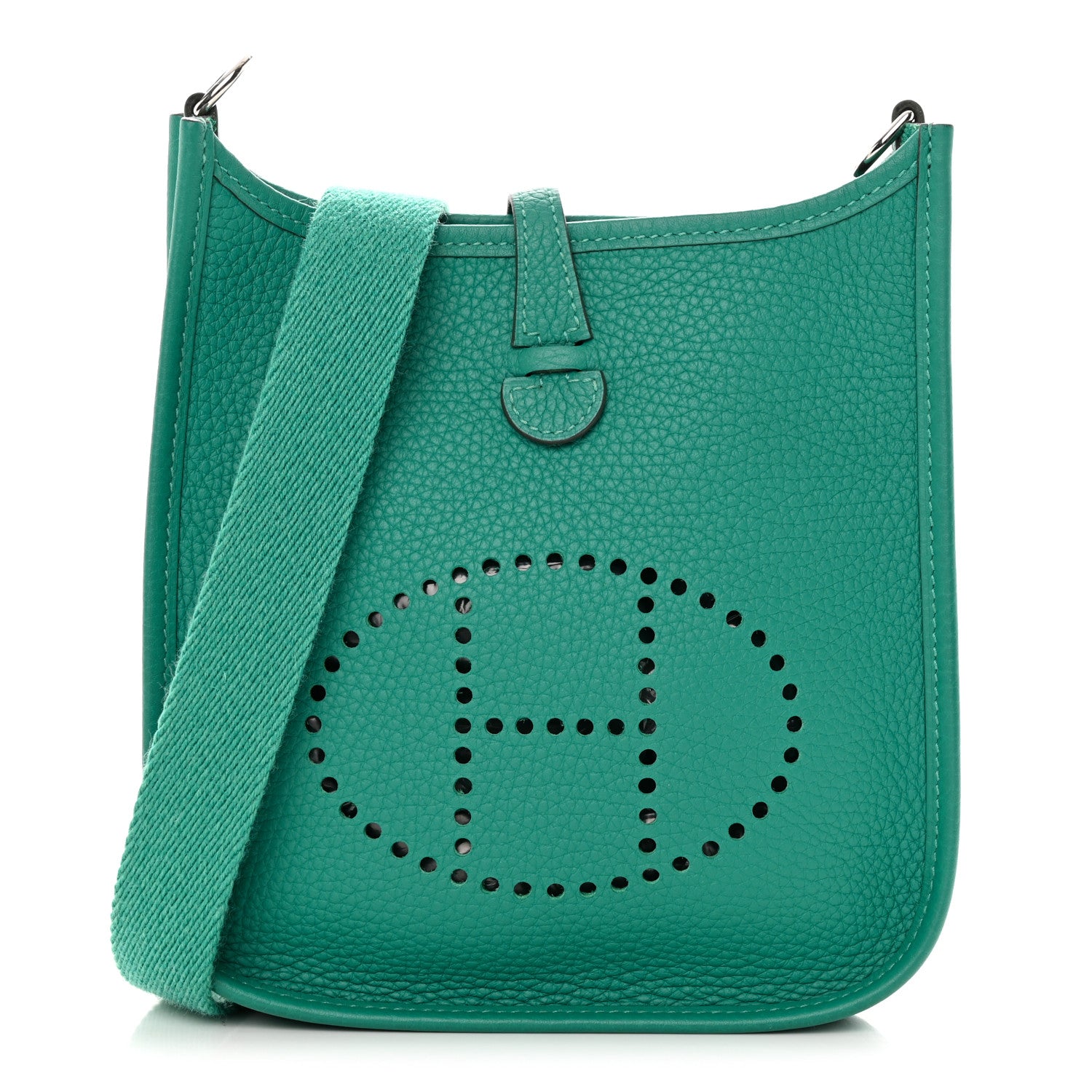 Hermes Taurillon Clemence Evelyne TPM Vert Jade 1 of 11