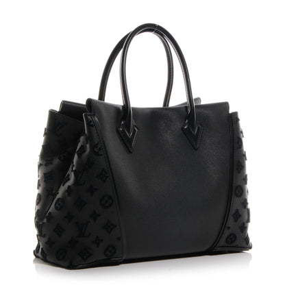 Louis Vuitton Veau Cachemire Tote W PM Black 3 of 7