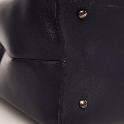 Chanel Calfskin Stitched Large Urban Luxury Drawstring Backpack Navy Blue 9 of 9