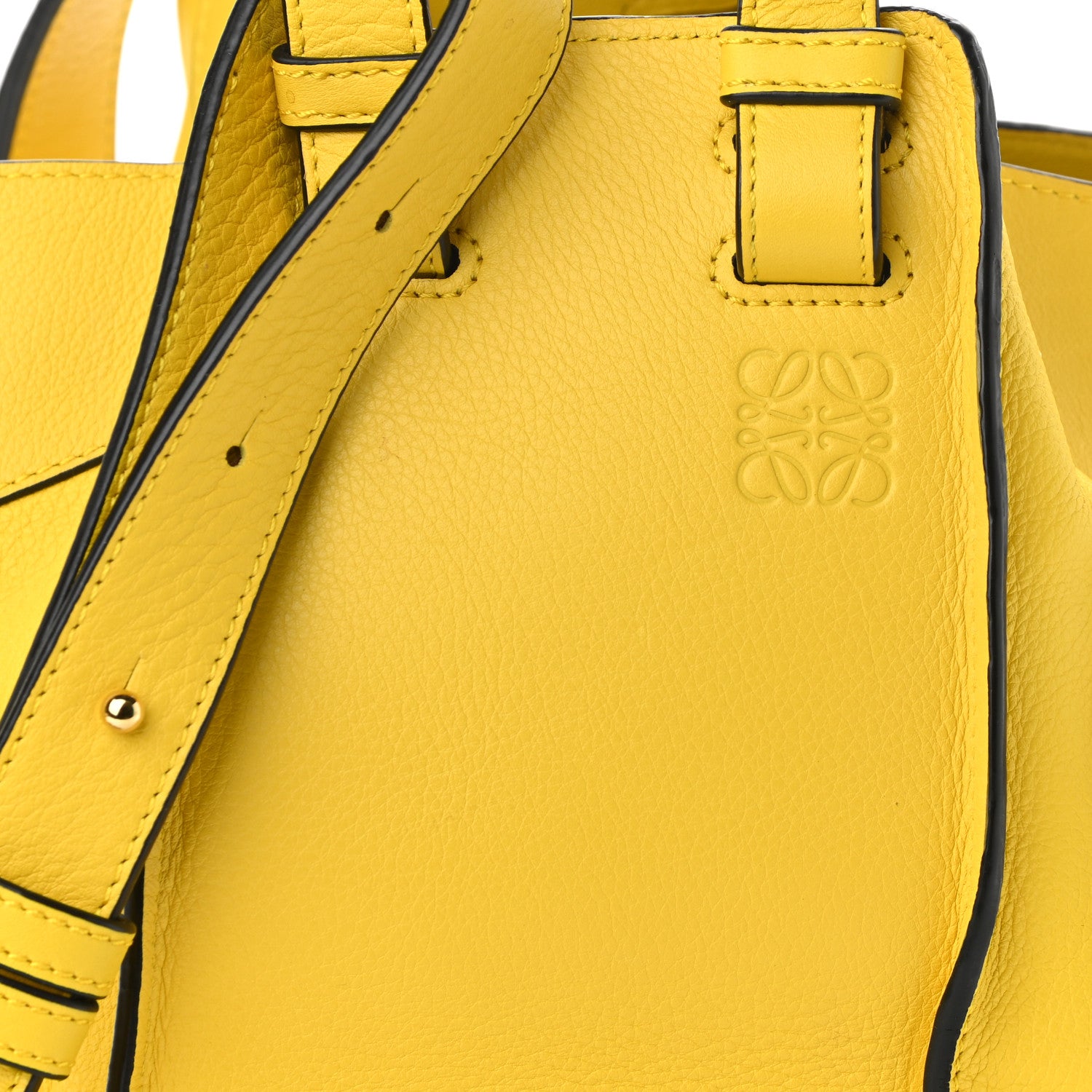 Loewe Calfskin Small Hammock Shoulder Bag Yellow 7 of 11