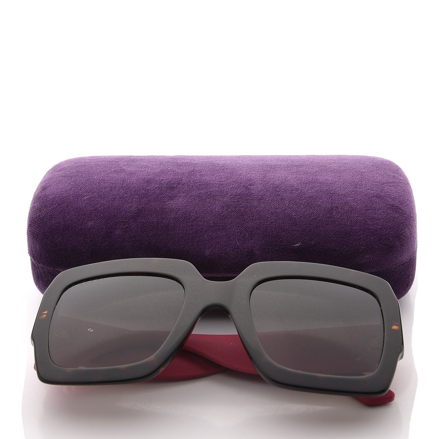 Square Frame GG0102S Sunglasses Glitter Pink Multi