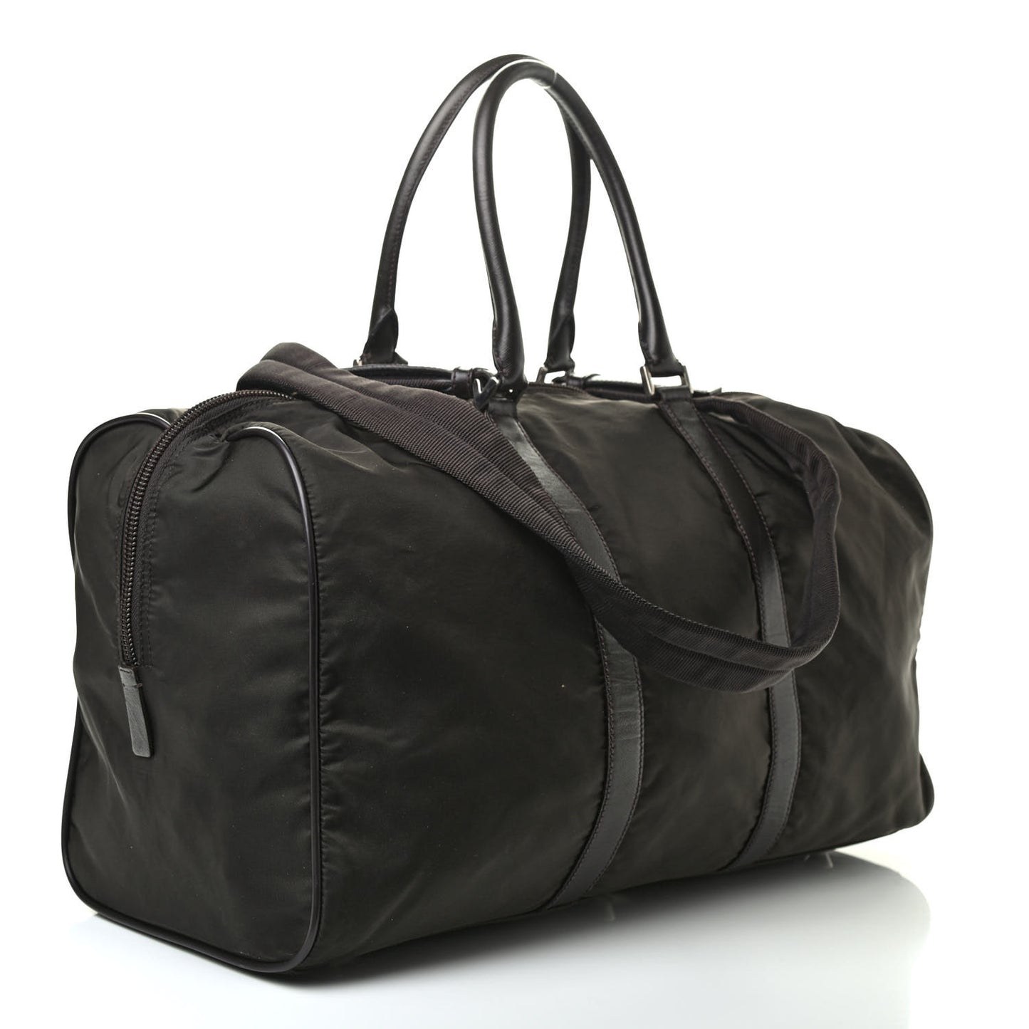 Tessuto Nylon Saffiano Duffle Moro