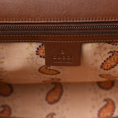 Gucci Calfskin Small GG Marmont Top Handle Bag Brown 6 of 14