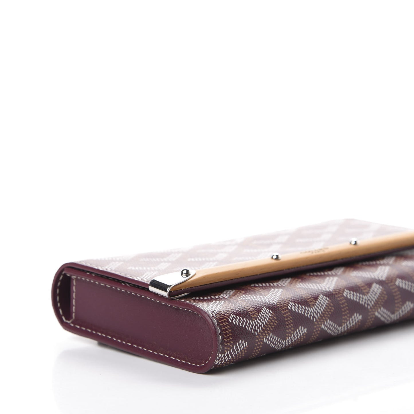 Goyardine Monte Carlo Bois Clutch Bordeaux